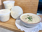 New England Clam Chowder.  Available in El Cerrito.