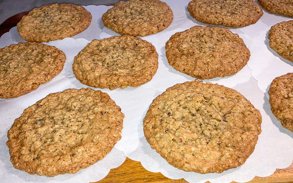 Oatmeal Pecan Cookies. Available in Berkeley.