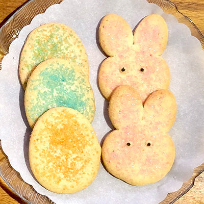 Sugar Cookie - Easter Bunny and Easter Eggs.