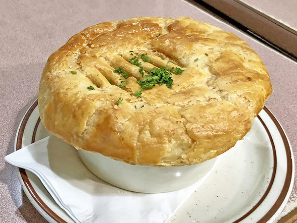 Chicken Pot Pie with flaky crust topper