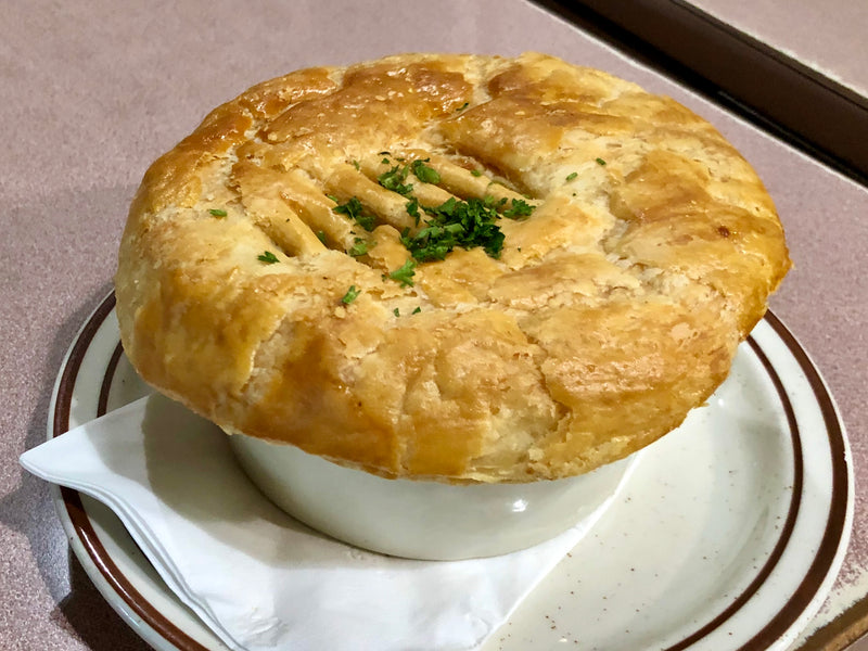 Chicken Pot Pie with flaky crust topper