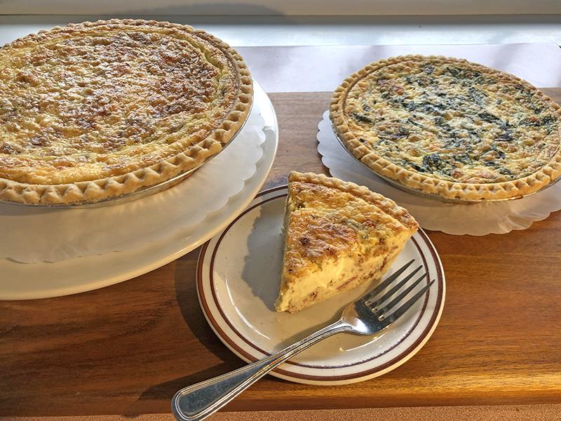 Holiday Quiche - Spinach & Mushroom - pickup in Berkeley